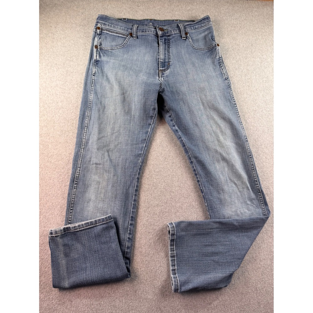 Wrangler Retro Slim Straight Red River Men's Jeans Light Wash Blue 88MWZRR 34x32